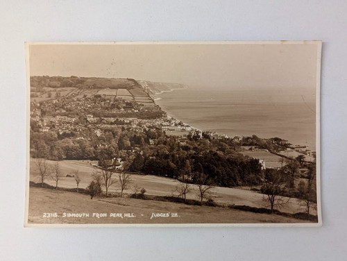 Postcard sidmouth from peak - of,