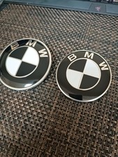 Black BMW Bonnet Badge 82mm 74mm Fits. 1 3 5 6 X M E92 E81 E60 M3 51148132375 .