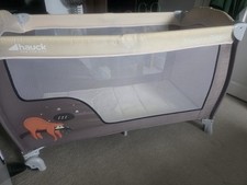 Mothercare Elephant Travel Cot, with extra mattress