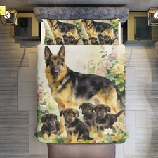 German Shepherd Family Duvet