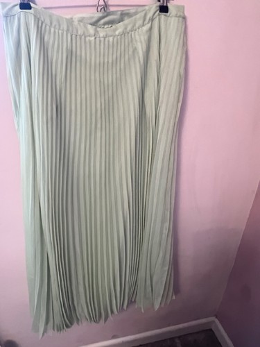 Pleated chiffon long skirt - pleated, by