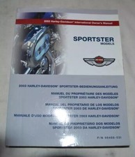 Genuine Harley Davidson Sportster Models 2003 Workshop Manual 99468-031