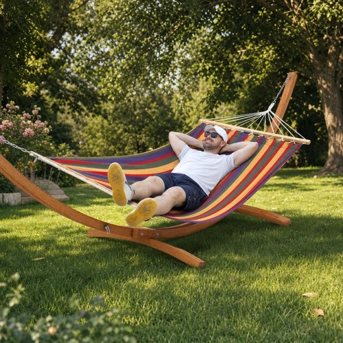 Wooden hammock stand - wooden, with