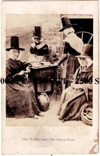 Welsh Costume CDV Photograph Wales Group of Woven in Traditional Clothes c.1880