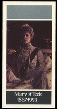 Tobacco Card, Carreras,Black Cat,KINGS & QUEENS OF ENGLAND,1977,Mary of Teck,#50