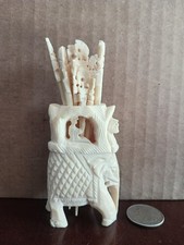 Vintage Carved Bovine Bone