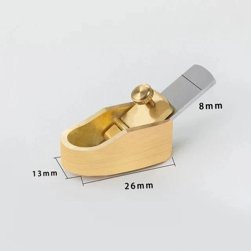 Brass small convex plane - small,