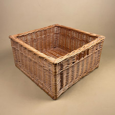Square Basket Woven Wicker