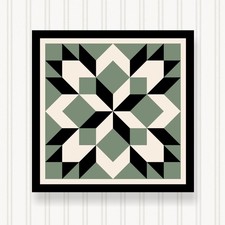 Barn Quilt Square, 8 Sizes, Outdoor & Indoor Wall Art, Home Decor, BQ122