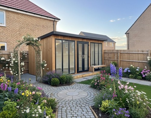 Chippenham timber garden room - chippenham,