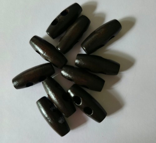 Dark chocolate brown wooden - 10,