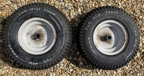 Pair front wheels - pair, 5.00