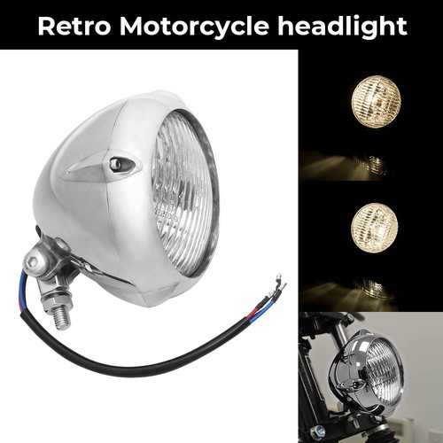 Chrome retro round h4 - retro,