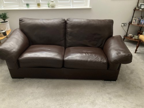 John lewis java brown leather - brown,