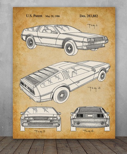 Poster delorean dmc 12 - poster,
