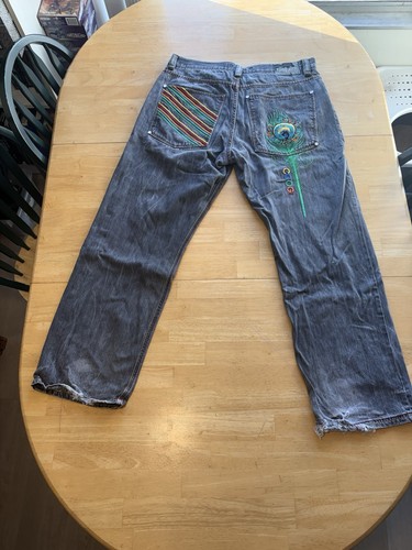 Vtg coogi black denim - denim, peacock