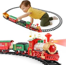 HENGPHY Christmas Train Set with Light & Sound For Boys & Girls Ages 3-8+ Year
