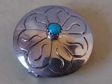 5 Silver Button Covers Round