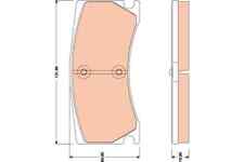 Brake Pad Set, disc brake for JAGUAR:XK II Coupe,XK II Convertible C2P15994