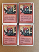 Ironclaw Orcs x4 Playset, MTG Fourth Edition (1995) Common Red Creature