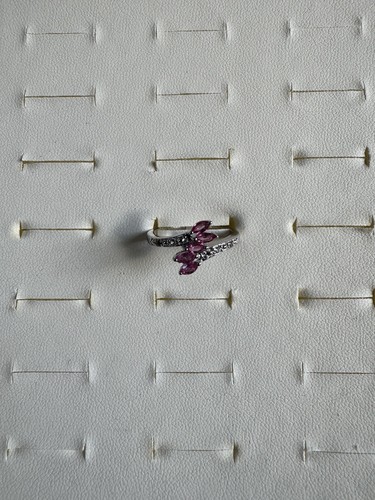 Siam ruby and white topaz - siam,