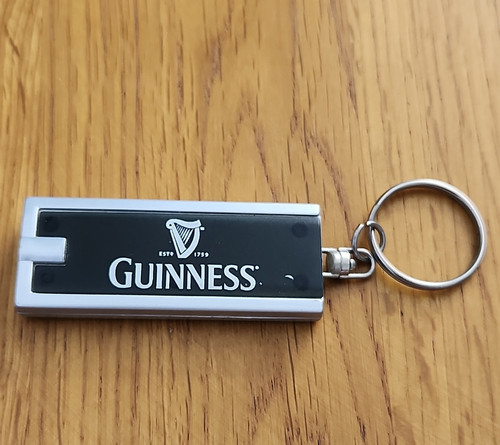 Guinness led keyring torch - guinness,