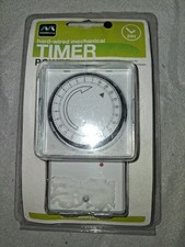 Masterplug Hard Wired Timer 13 AMP Immersion Heater Lighting TMIH24 Mechanical