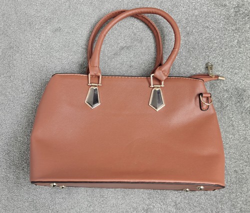 Small tan faux leather - faux, tote
