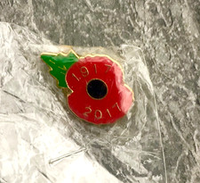 Poppy Metal Badge. 1917-2017. 