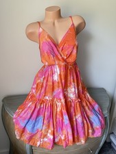 Cami Sun dress M Orange Art