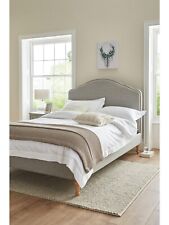 Grace Fabric King Bed Frame Grey Elegant and Comfortable Bedroom Furniture
