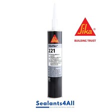 Sikaflex 221 Adhesive Sealant, Black, Expiry 03/26 - 300ml