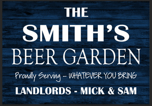 Personalised beer garden bar - garden,