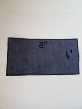 BLACK GENUINE LEATHER OFFCUTS 8" x 4" TOP ITALIAN QUALITY LEATHER 2 PIECES