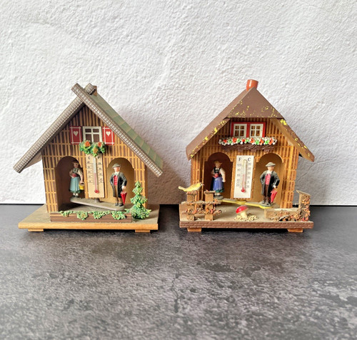 Vintage german weather house - weather,