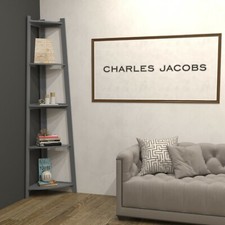 Corner Ladder Shelf Bookcase