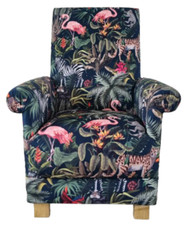 Adult velvet armchair jungle - armchair,