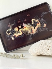 Vintage Black Lacquer Drinks