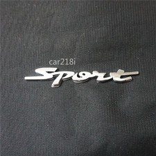 1x Chrome sport Silver Metal