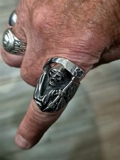 Grim Reaper Ring with Scythe