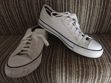 PRIMARK MENS WHITE CANVAS
