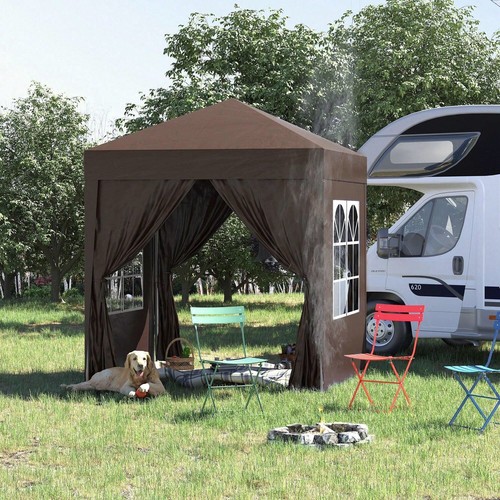 2x2m pop gazebo coffee - up,