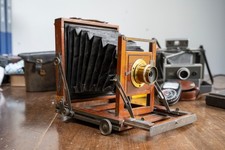 Antique Mahogany & Brass