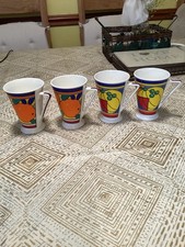 Past Times Art Deco,Clarice Cliff Bone China Mugs