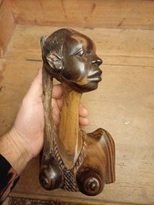Hand Carved Solid Wood African