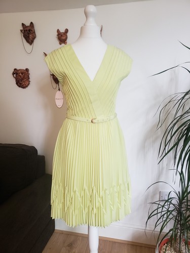 Bnwt ted baker pleated - ted, lime