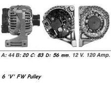 WAI Alternator 120AMP for