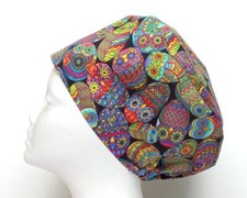 Hoot Rocks Woodland Owls Scrub Cap Doctor Theatre Hospital ODP Vet Surgical