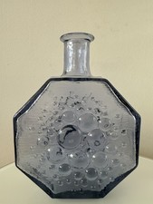 Nanny Still Glass Bottle in Greyish Blue colour for RIIHIMÄEN LASI