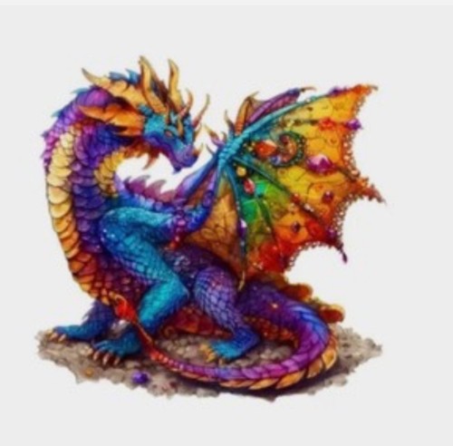 New sealed box jewelled dragon - box,